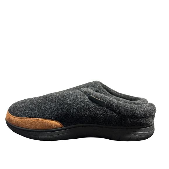 Haggar Mens Clog Slippers Size Medium Gray Felt Memory Foam Lightweight New - Picture 6 of 10